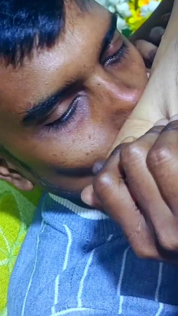 Emotional moment from "Desi hot young Sasu Maa and Damat they had sex together when his daughter was not home."