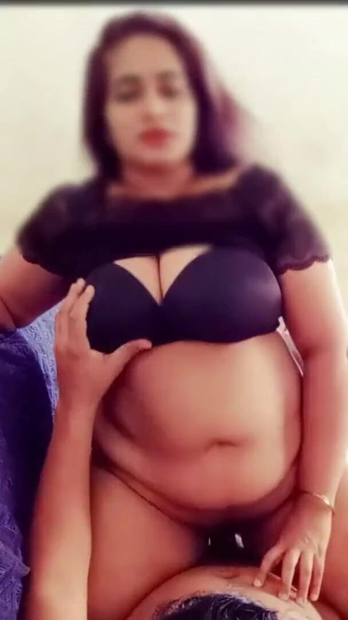 Desi Indian Big Boobs Stepmom Riding on Stepson. | Clip 1