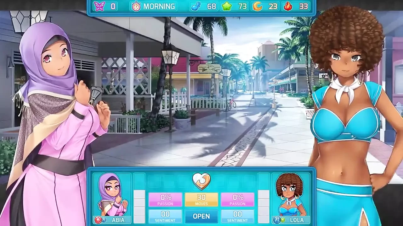 HuniePop 2 - двойное свидание - часть 4, сексуальная арабская красотка от Loveskysan