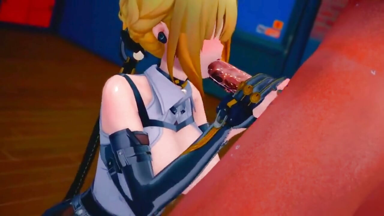 Zenless Zone Zero - Evelyn puncija tele van gecivel a kanos szexjelenetben - 3D Hentai Animációk