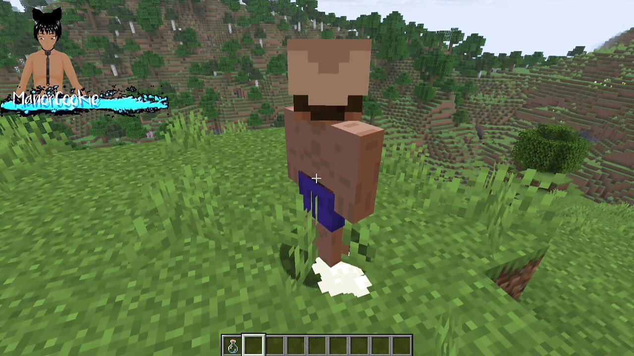 Minecraft mod Needs of Nature - Steve and alex masturbating and showing off some features! Like Cum!