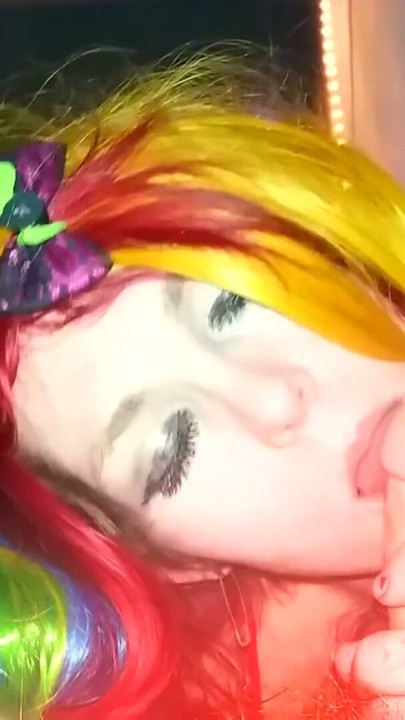 Raver Girl Vapes And Blows - MoxiBluez | Clip 1