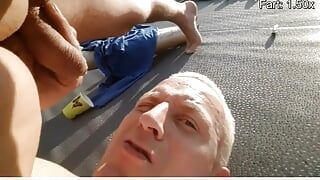 An Outdoor Freedom Hot Anal Orgasm Under the Blue Sky