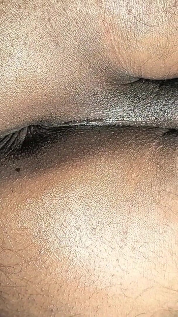 Close-up Deep BIG Butt Plug Masturbation Indian Brown  Tight Pink Asshole | Clip 2