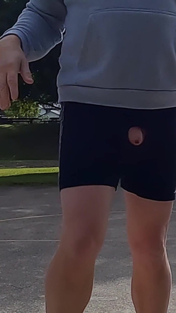 Powerful moment from "Straight guy playing basketball in public with his dick out."