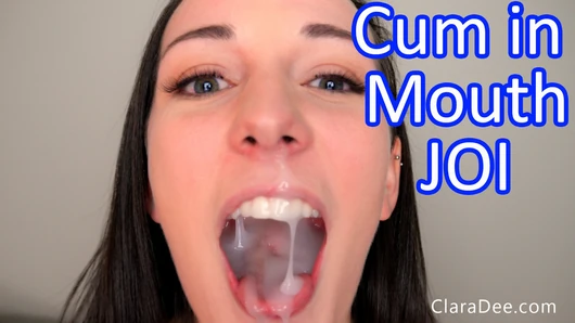 Clara Dee - Finger Sucking JOI With Huge Cumshot in Mouth