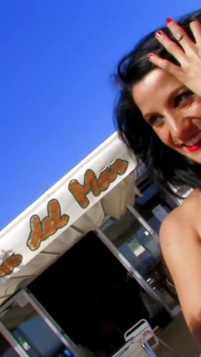 Epic moment from "Wild foursome on a public beach with two crazy spanish Milfs"