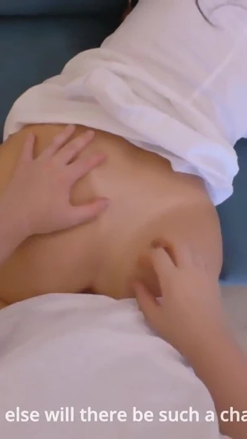 Stunning moment from "Stepmom gets fucked and gets cum in her ass from stepson when she gets stuck on the couch"