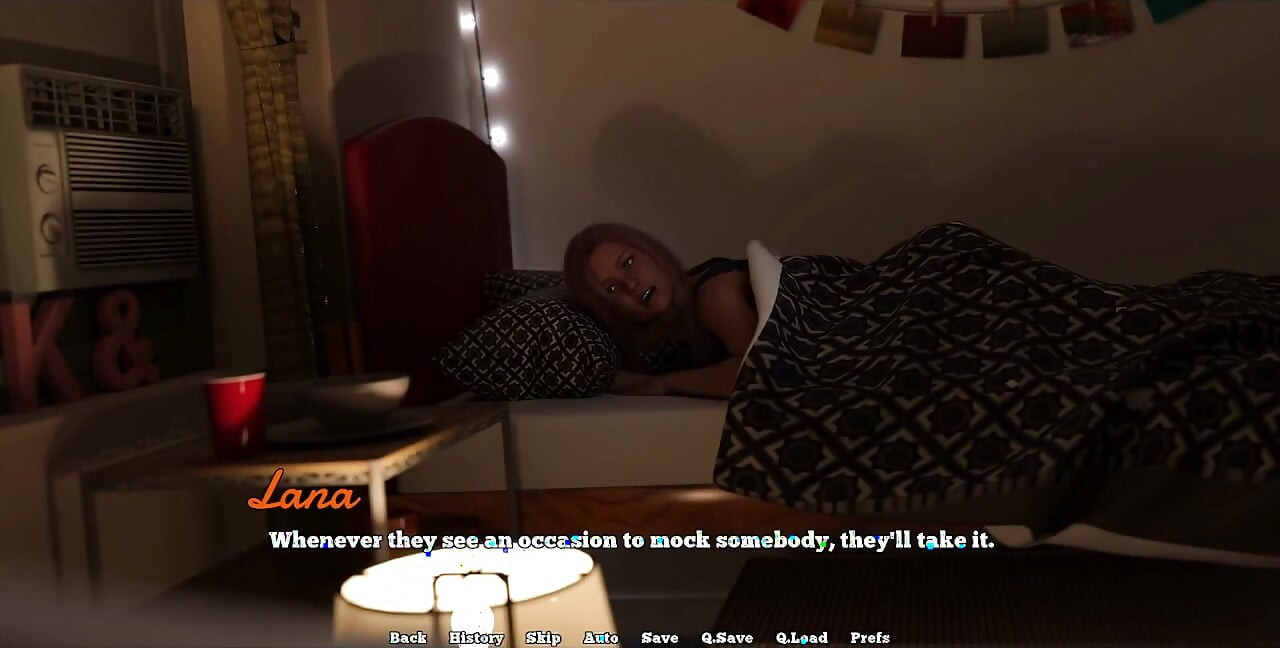 Law College - schattige rondborstige roodharige praat over haar verleden - 3D-pornogames