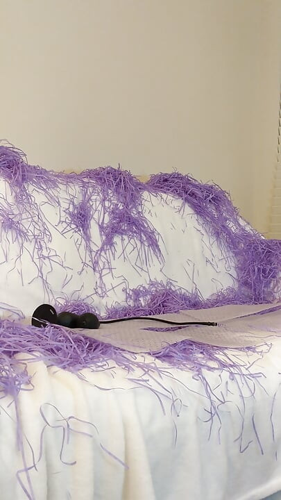 Inflatable Anal Plug on Couch