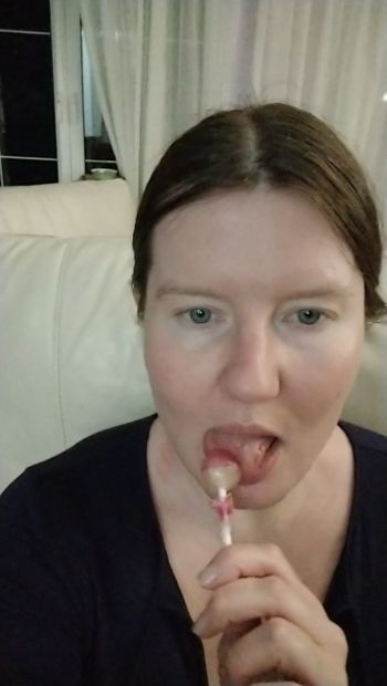 lollipop sucking