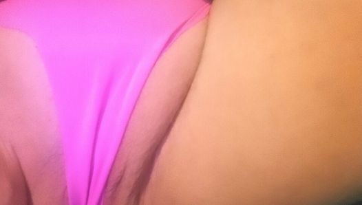 My First Video..playing close up with pink panties