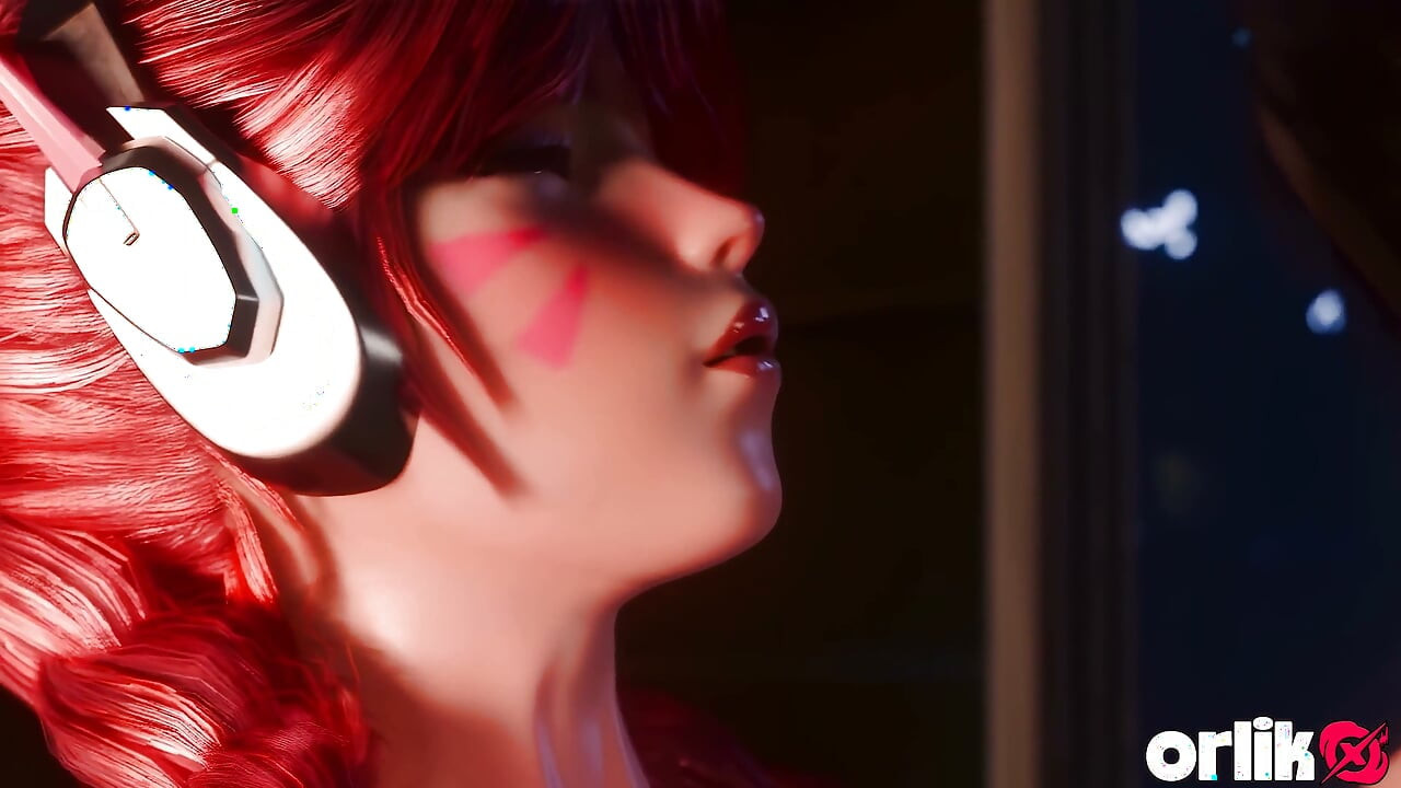 Horny D.va Fucks in the Washroom - Overwatch 3D Animation