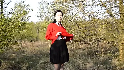 Açık havada çoraplı doruk noktası