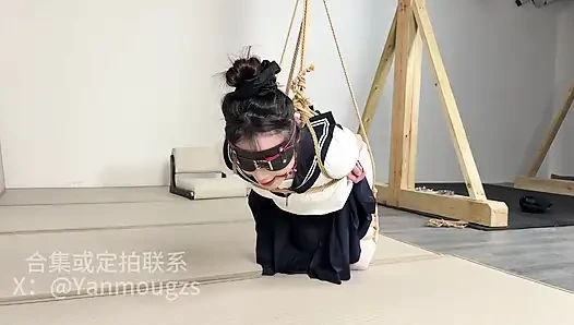 Straight Arm Plus Japanese Reverse Tie Folded Leg Semi-suspension