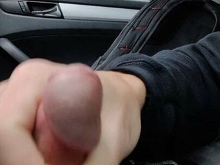So Much Cum Making My Hand Drip In The Car