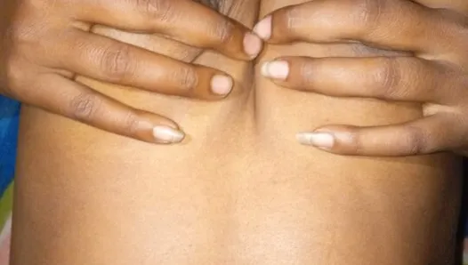 Village girl sonai playing breast