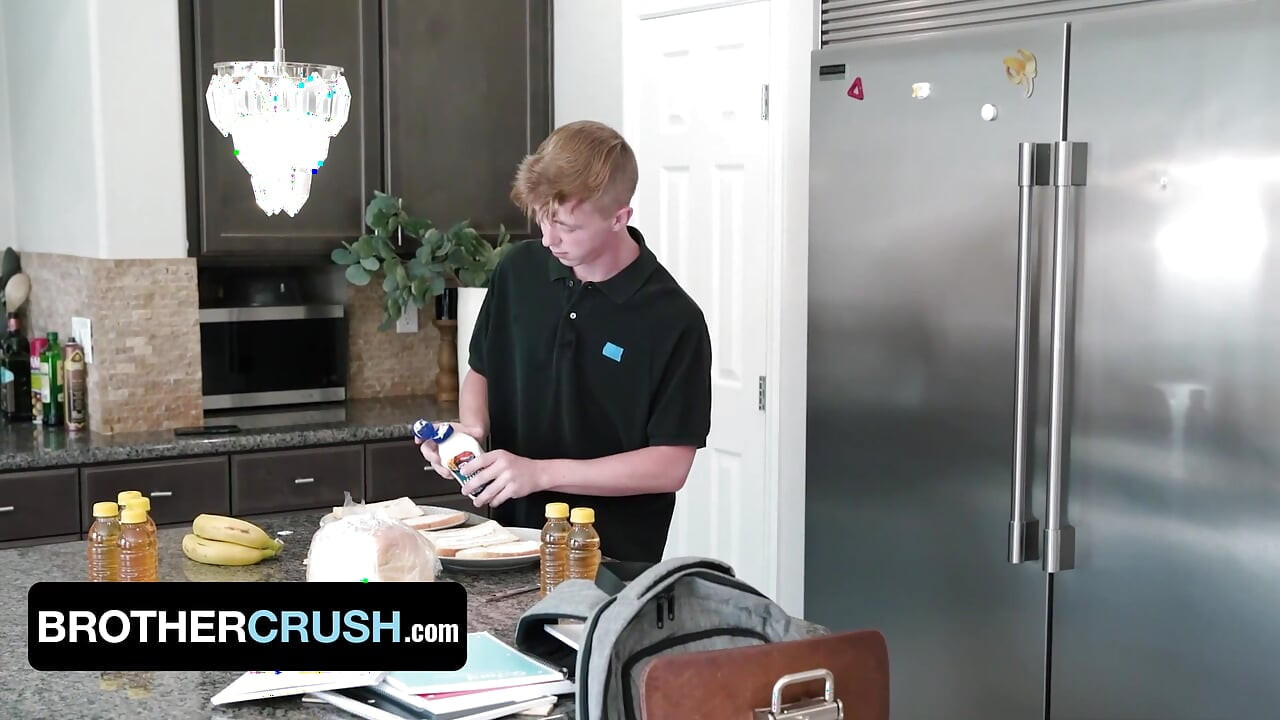 BrotherCrush - Inexperienced Teen Obeys His Dominative Big Stepbrother And Bends Over For Him