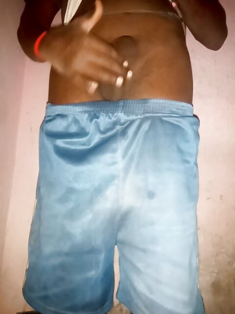 Tamil Tall Handsome guy Shaking his big black Asian cock