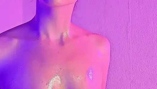 A Flexible Oily Bitch Sits on My Face with Her Pink Shallow Cunt