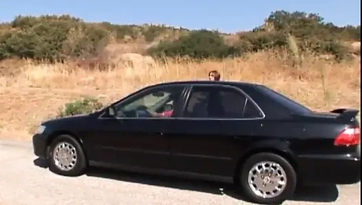 Hard anal impact for a young brunette