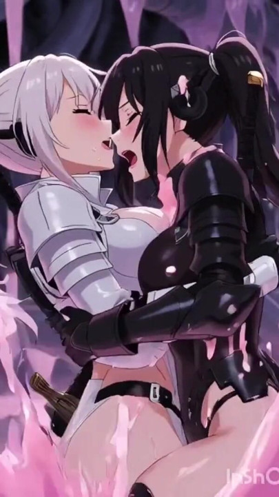 Two anime space knights, in a spaceship full of slime | Clip 3