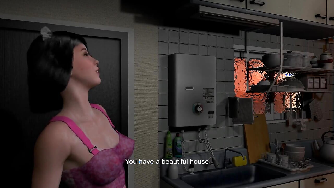 Sexy Asian House Maid Takes Care of the Man of the House