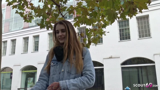 GERMAN SCOUT - SKINNY GIRL FUCK TO EYE ROLL AT PICKUP CAST