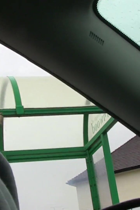 Lucia Love gets naked in a car and pisses outdoor