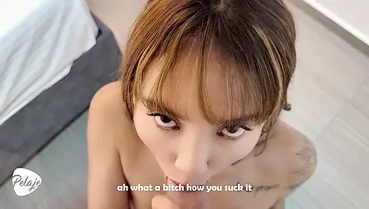 Aku menjemput gadis cantik ini di klub malam dan menjadikannya pelacurku di hotel