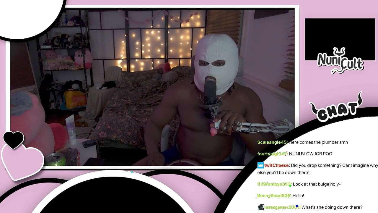 Maskedloki9 BBC Stream-snipes and Breeds Femboy Streamer Nuni Cult