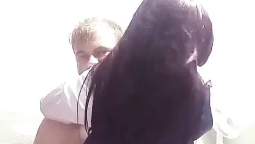 Hot 18 year old teen stepdaughter rides her step daddy