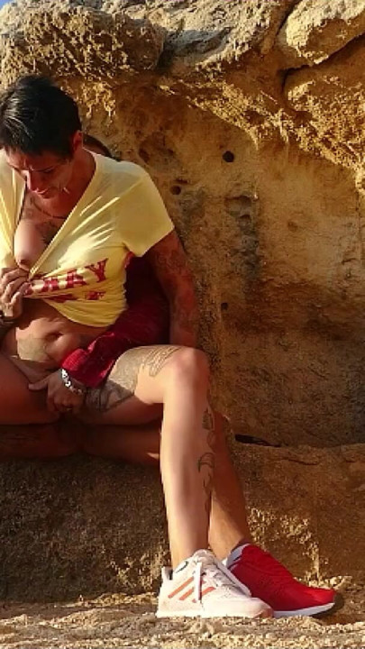 German crazy Mature Wife - Seduce to Outdoor Cheating Sex at the Beach | Clip 2