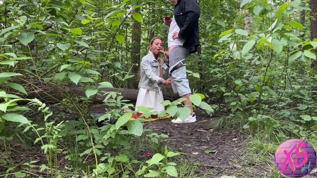 I get cum in my mouth outdoors
