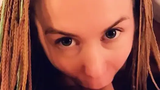 Quick Morning blowjob And Cum Swallowing POV