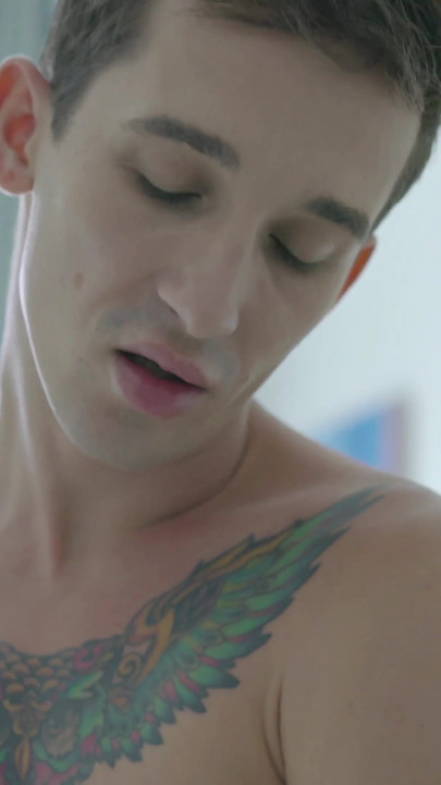 Inked Twink Noah Uses A Dildo And His Cock To Drill His Ass!