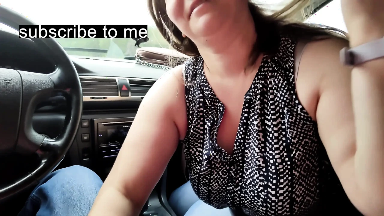 Stepsister Gives Stepbrother His First Blowjob in the Car POV