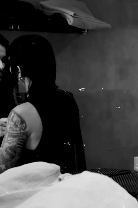 Classic Tattooed Lesbians Licking, Sucking and Probing Their Smooth Shaved Pussys