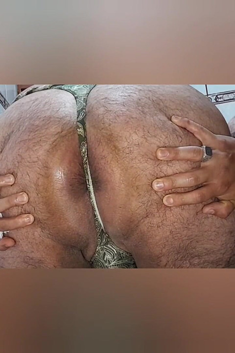 Nice Cum and Anal Penetration Using Green Thin Thong