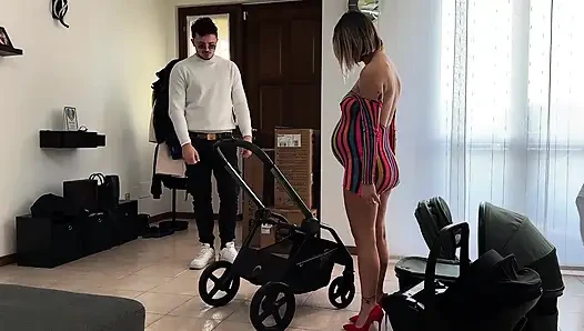 Anal I Get My Ass Fucked by the Owner of the Store Where I Bought the Stroller. Pregnant
