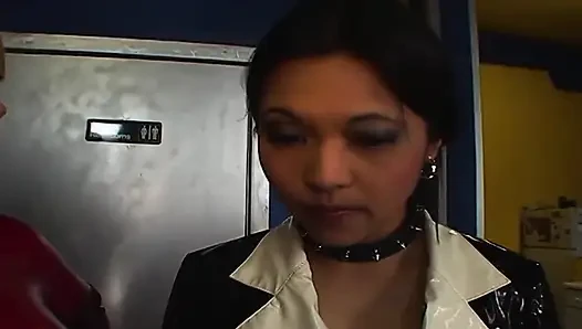 Crystal Punishes Mika Tan By Biting And Hardening Her Boobs!