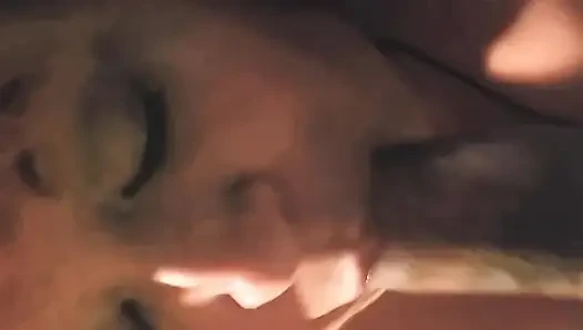 Crot di mulut nenek lagi