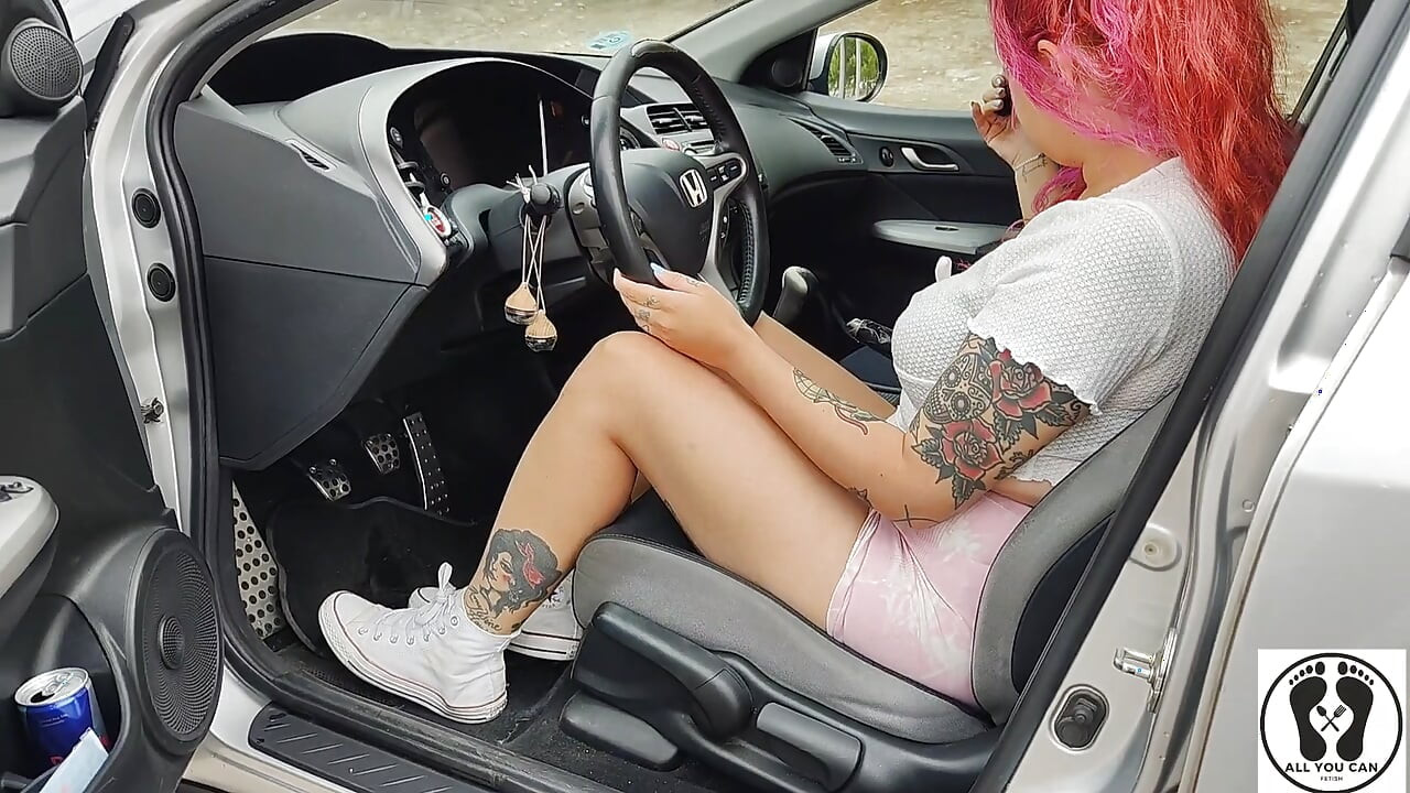 Desperate Woman in Trouble with Her Car Female Desperation