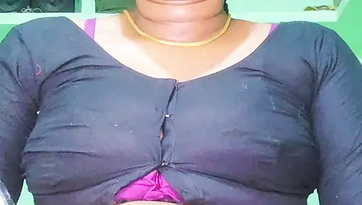 Indian aunty scared after seeing big dick husband