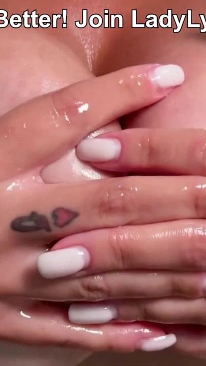 LadyLyne Squeezing and Bouncing her Big Titties | Clip 2