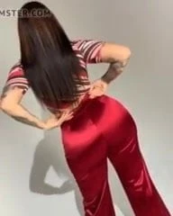 hot big ass in satin pants