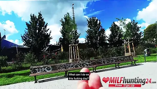 Geiler outdoor-fick mit Harleen van Hynten!  MILFhunting24