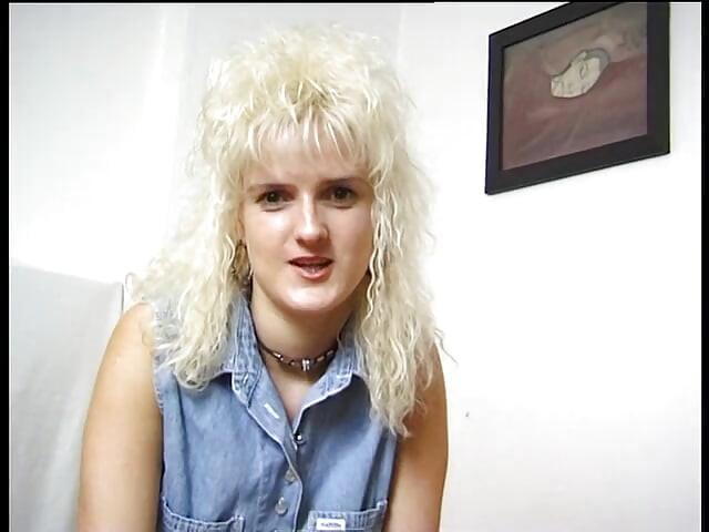 Blonde german MILF in solo act