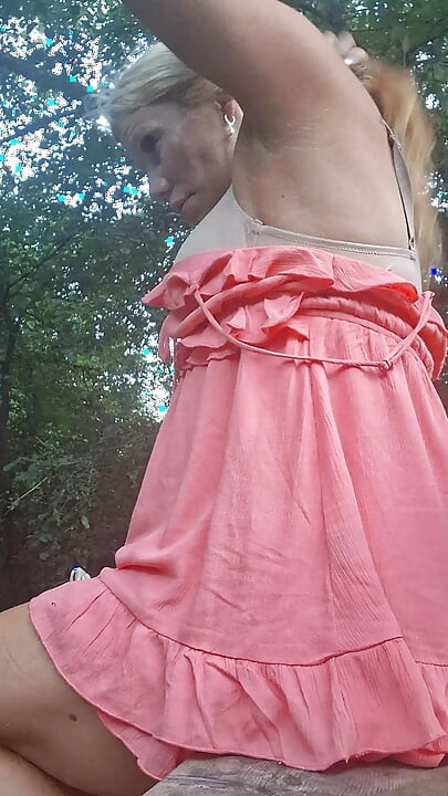 Slut fucked at abandoned skate park by muscular guy with a big cock bwc