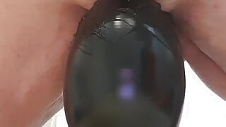 103-17 First BRUTAL ANAL INSERTION of the 95 egg shaped plug.  session 103.  20231111